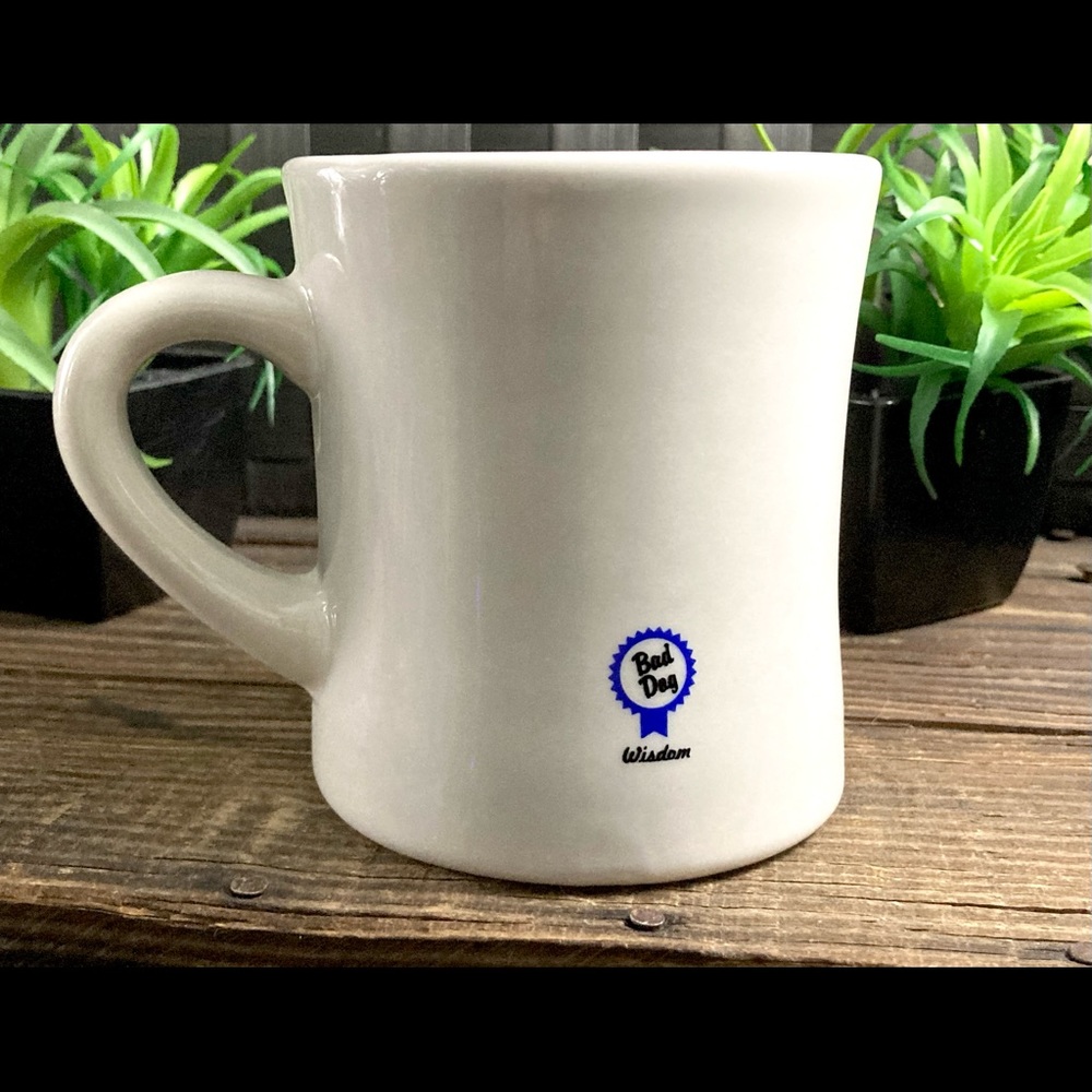 Vintage Restaurant Ware Bad Dog Wisdom Learn To Bluff | Heavy Ceramic Mug Cup - Picture 9 of 10